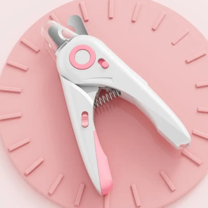 Pet Nail Clipper with LED Light, 1 Count 2 in 1 Pet Nail Trimmer & Nail File, Pet Nail Care Tool for Gift, Dog & Cat Grooming Supplies