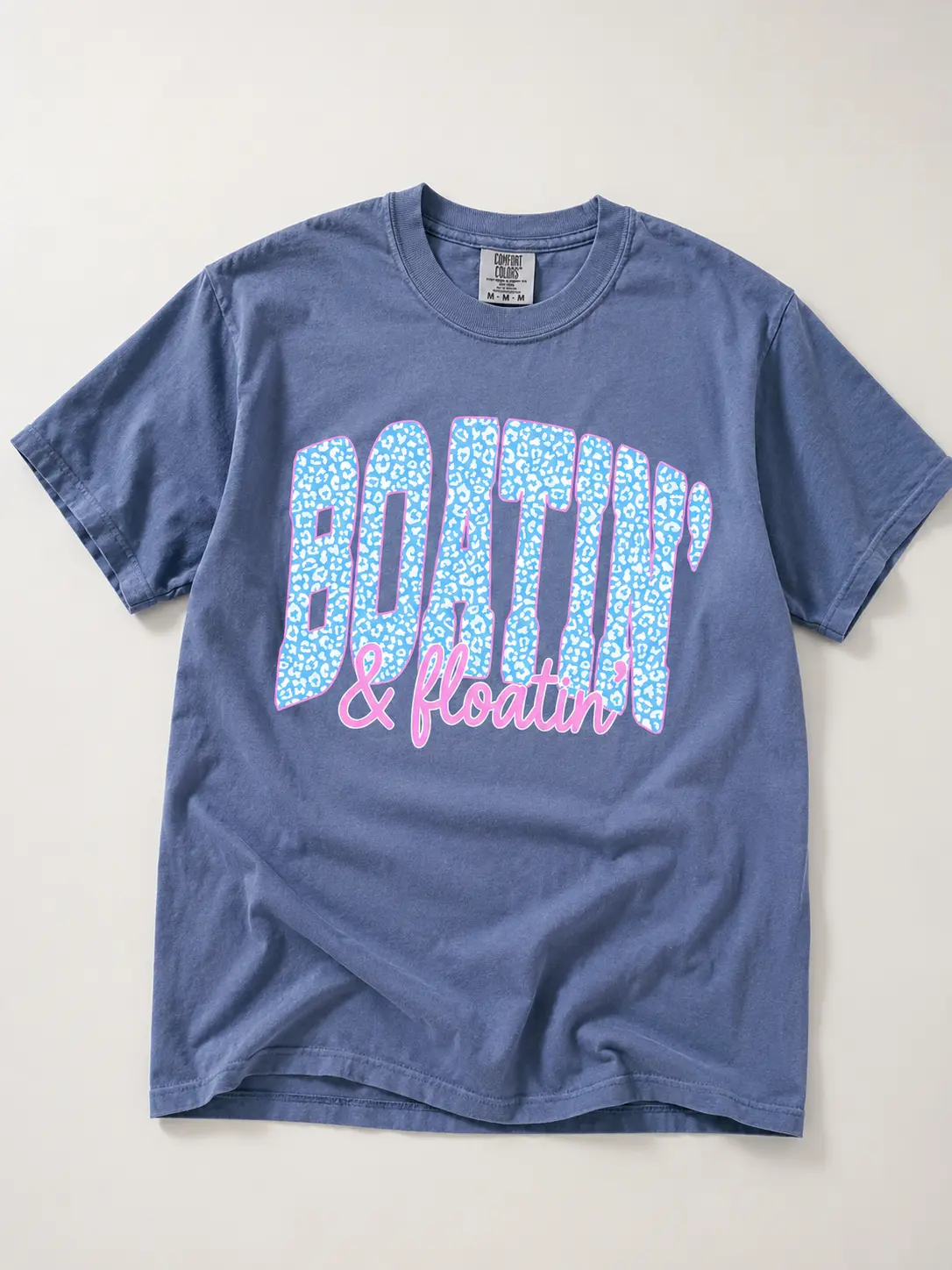 Comfort Colors Boat Floatin Shirt Lake Life T-Shirt Aesthetic Summer Boating Tee Vintage Lake House Gift Top Retro Nautical Vacation Apparel Spirit Era Art - TrendWear USA