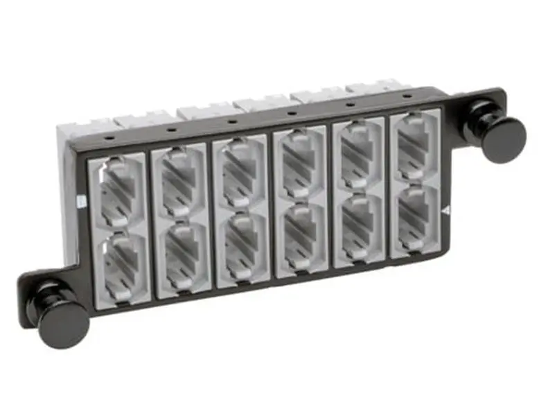 Tripp Lite TRL-N482-12M12X2 12-Port Fiber Pass-Through Cassette, N482 Enclosures Compatible, 40 GB, 12 Fiber MTP Female to MPO Female, Steel Housing, Tool-Free Install