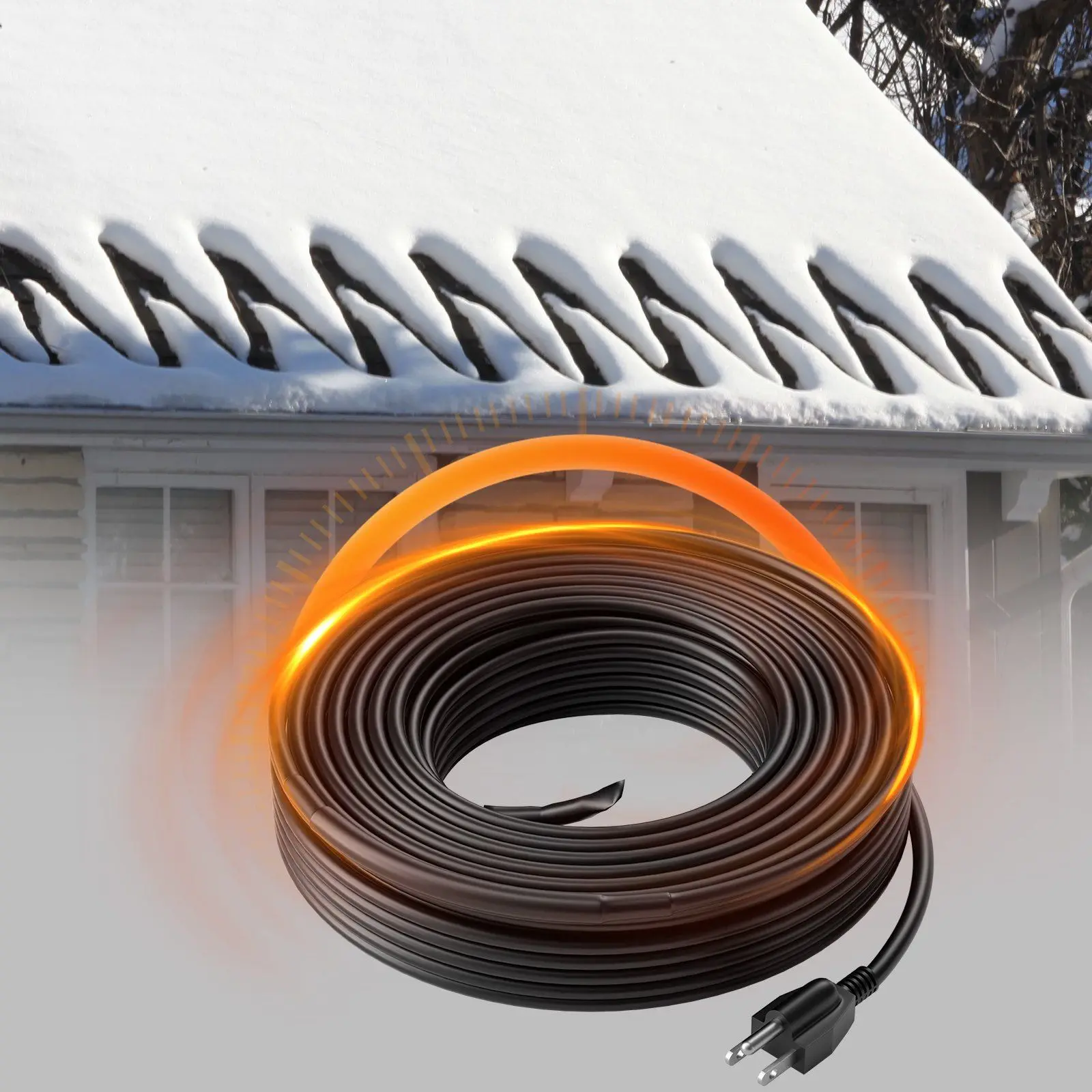 VEVOR Self-Regulating Pipe Heating Cable 100FT 5W/FT Heat Tape for ...