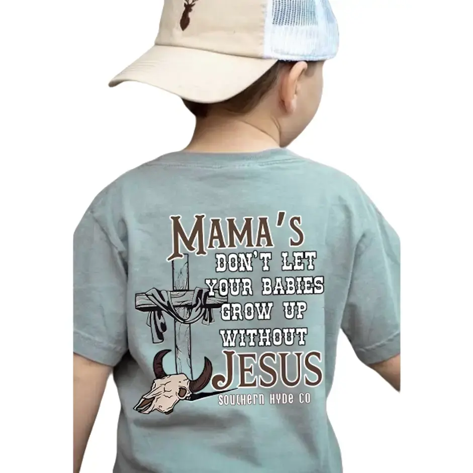 Don't Let Your Babies Grow Up Without Jesus youth shirt #southernboy clothes, toddler boy clothes, western baby clothes, trending summer, casual, gift for son, cotton, family shirt