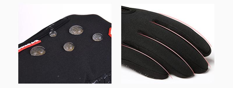 Winter Gloves Touch Screen Riding Motorcycle Sliding Waterproof Sports Gloves With Fleece
