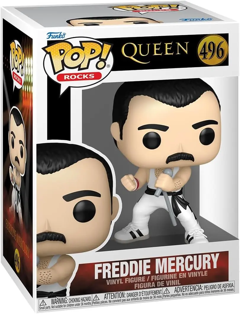 Pop! Rocks: Queen - Freddie Mercury - (White Singlet) - Collectable Vinyl Figure