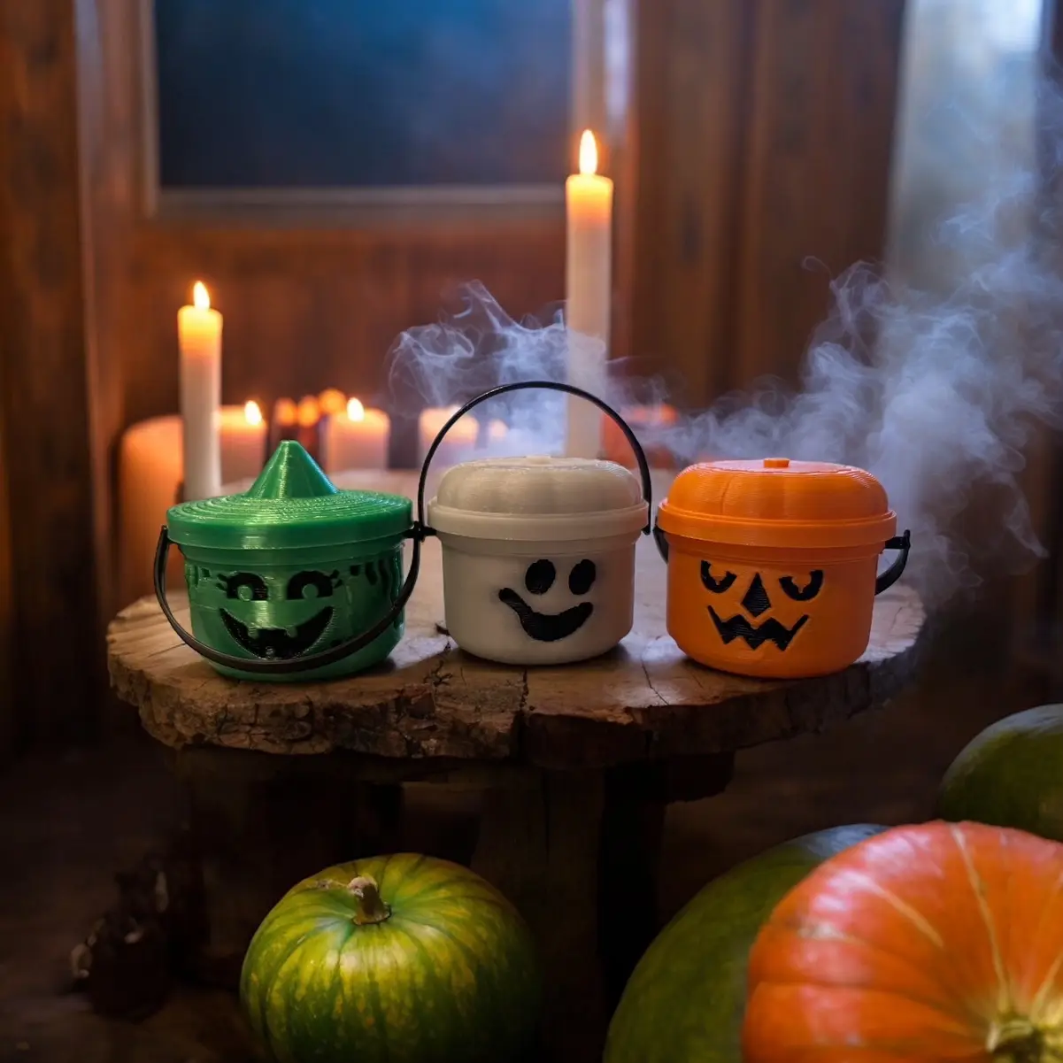 Spooky Mini Boo Bucket Figurines