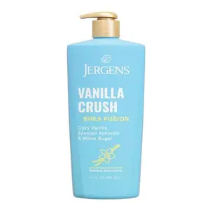 Jergens Shea Fusion Vanilla Crush Body Lotion for Dry Skin, Moisturizing Body Lotion with Shea Butter and Vitamin E, 14 fl oz