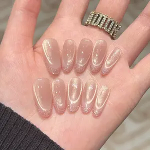 Handmade Press On Nails | 10pcs Set | Reusable Fake Nails
