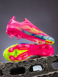 Men Women High-End Football Shoes, Anti-Slip Durable Outdoor Lawn Soccer Cleats, Super Grip Support, Fashionable Design, All Seasons