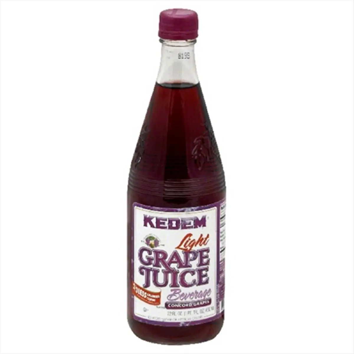 KEDEM Concord Lite Sugar-Free Grape Flavored Fruit Juice, 22 oz - Pack of 12 Beverage