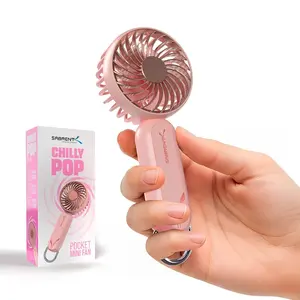 Sabrent ChillyPop Mini Portable Fan for Women & Girls, Rechargeable USB-C, Quiet & Powerful Cooling