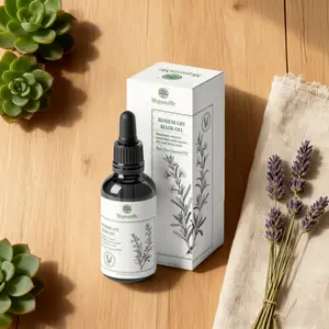 MegustaMe Rosemary Hair Oil for Dry & Damaged Hair - Deep Nourishment & Root Strength 2.0oz - Essential Nutrients for Healthier Hair minoxidil women kbd kit hair oil growth serum pink lotion crece pelo