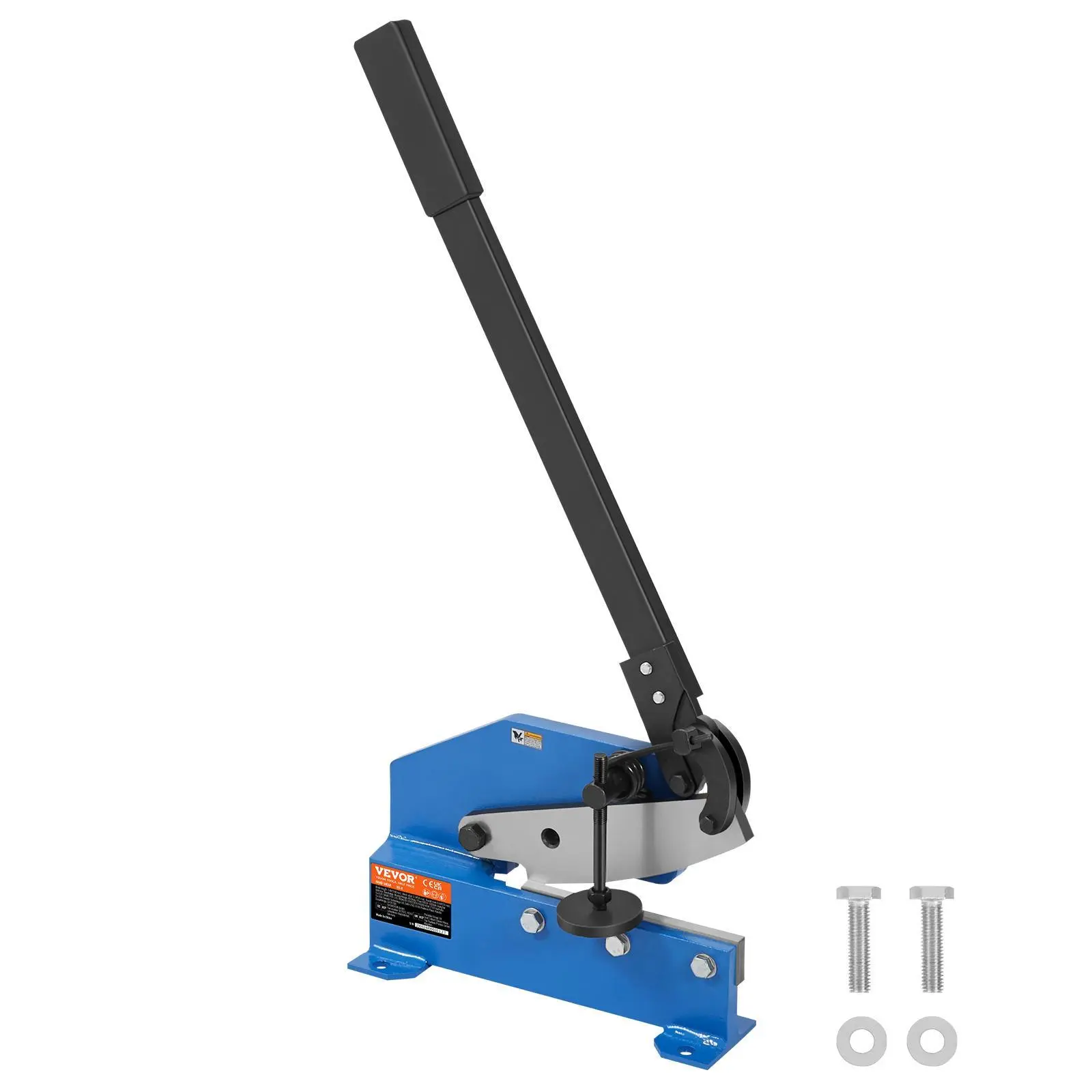【Summerfinds】VEVOR 8" Manual Hand Plate Shear for Metal Sheet Processing, HS-8 Benchtop Cutter with Q235 Material, for Crafts Thick Steel Crafting, Heavy Duty Roll Press Machine for Builders, DIY Enthusiasts