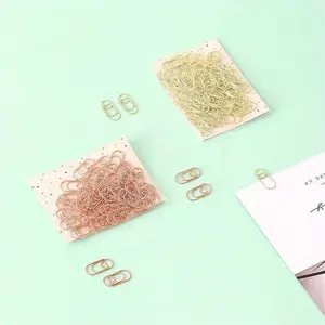 Paper Clip Set, 50pcs/set Mini Love Heart Binder Clip, Bookmarks Tickets Photo Clamp, Patchwork Clips, Office Supplies