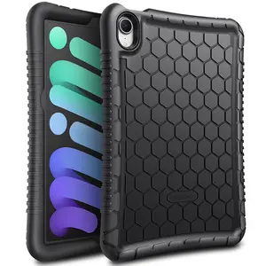 Fintie Silicone Case for iPad Mini 7 (A17 Pro, 2024)/ iPad Mini 6th Gen 8.3", Kid-Friendly iPad Mini Protective Cover - Anti-Slip, Shockproof, Durable