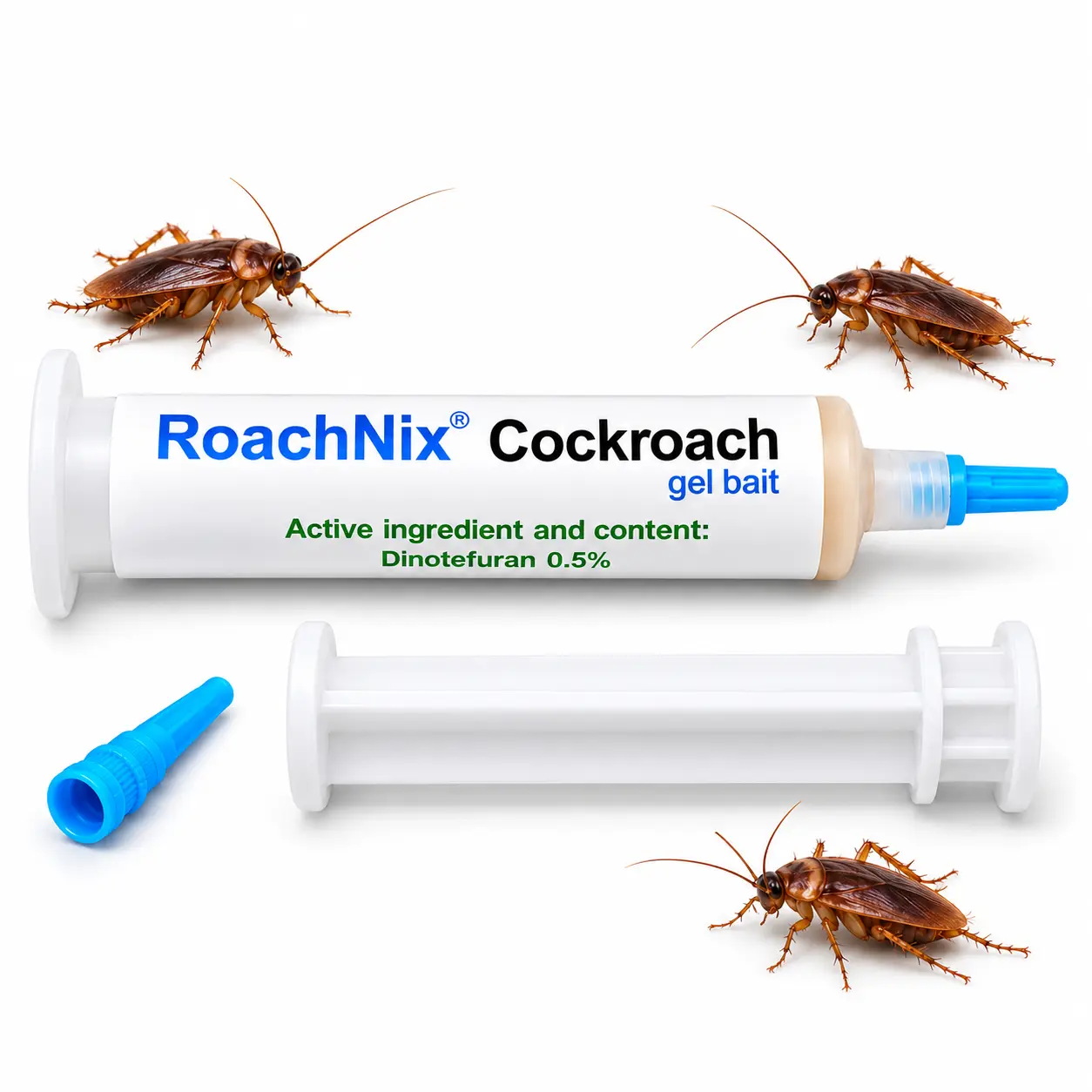 Cockroach Gel Bait – Indoor Pest Control Syringe,Advanced Colony Control Formula,Long-Lasting Cockroach Bait for Home,Kitchen & Indoor Use