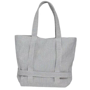 The Original Canvas Traveler Bag in Navy Stripe