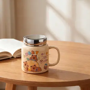Cute Capybara Ceramic Cup, Adorable Capybara Coffee Mug, 470ML, Elegant Gift, Perfect for Friends, Lovers, and Mothers