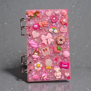 Pretty Pink Junk Charm Acrylic Binder