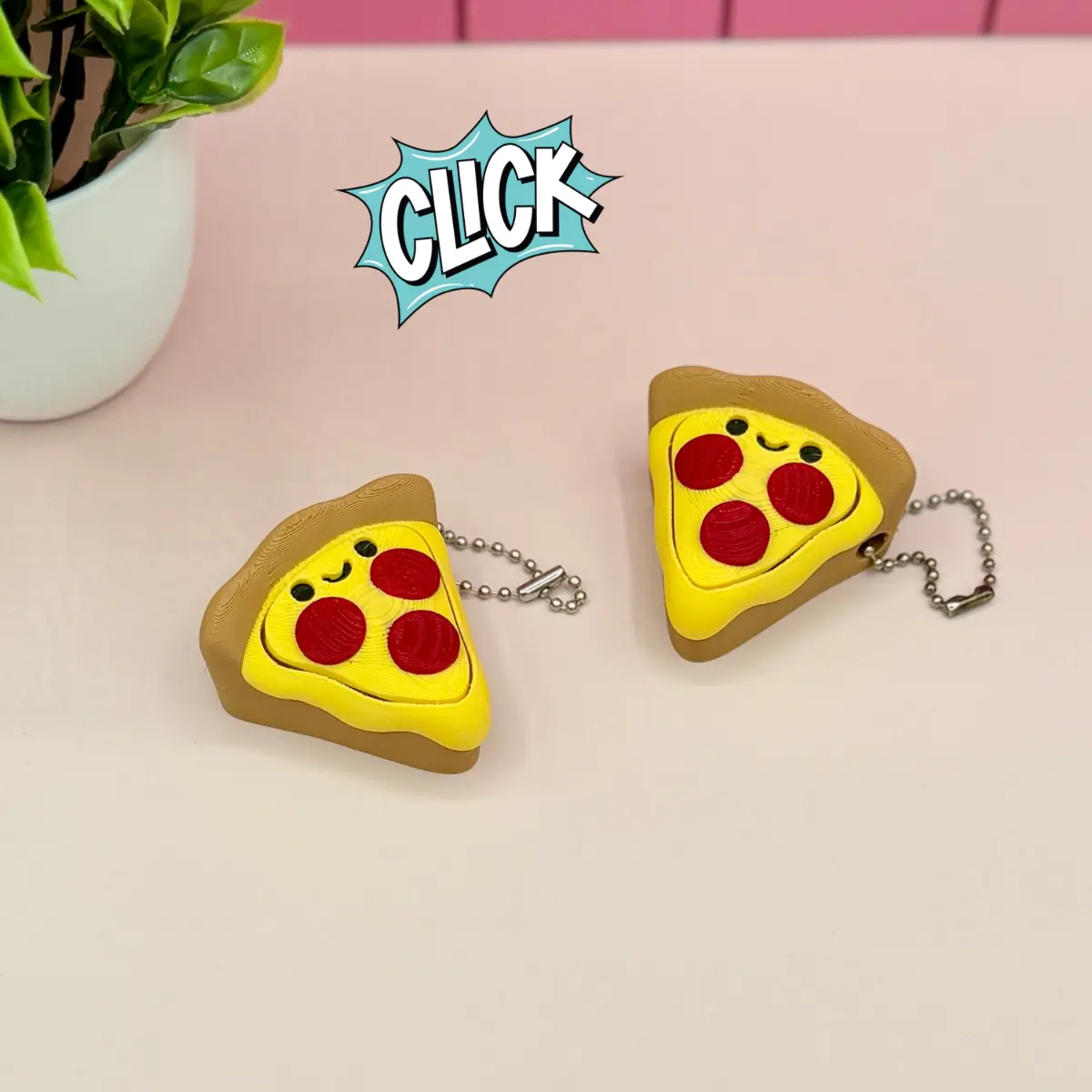 Pizza Food Fidget Clicker Novelty Collectible