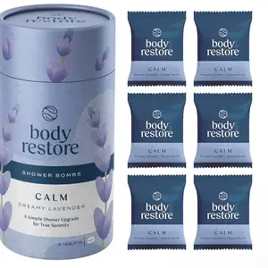 Body Restore Shower Bombs Dreamy Lavender Aroma Body Care Body Wash Comfort
