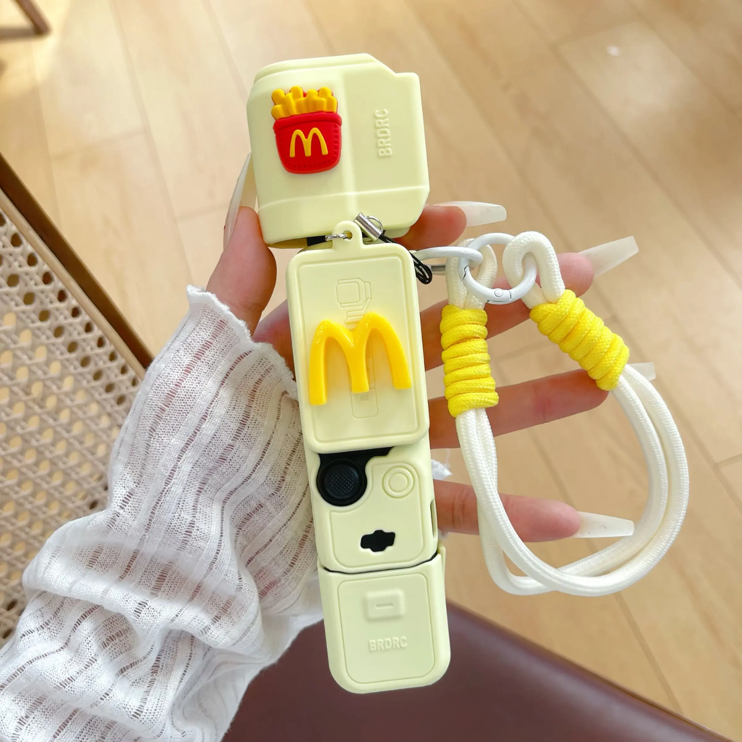 Luxury Cute Cartoon DIY Camera Case, Soft Silicone Full Protection, Handheld Gimbal Cover, Compatible with Dji Pocket3, Portable Lanyard Included, Cartoon Soft Silicone Protective Cover, Accessories