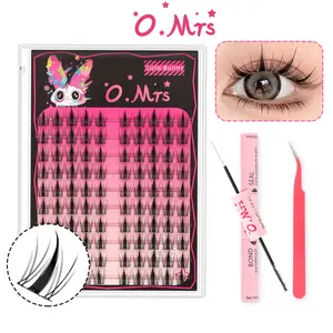 Little Bunny DIY Lash Extension Kit Lash Clusters Eyelash Beginner Friendly Eyelashes Professional Makeup with Lash Bond&Seal Lash Tweezers for Women and Girl DIY Eyelash Extensions at Home