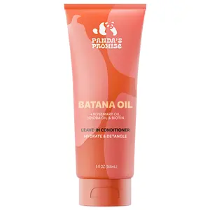 Panda's Promise Batana Oil Leave-In Conditioner with Rosemary, Jojoba & Biotin 5 fl oz - Hydrate, Strengthen & Detangle, GMP Certified