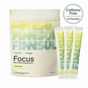 FINNSUL FOCUS Electrolyte Drink Mix Cognizin, Magnesium, Biotin, Vitamin B for Energy, Hydration & Mental Clarity — Supports Memory, Concentration  — Sugar Free, Low Calorie (15 Packets)