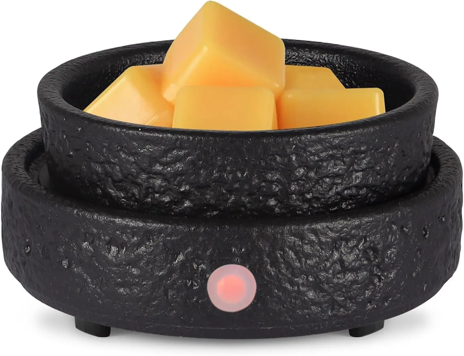 Ceramic Wax Melt Warmer , 3 in1 Electric Candle Wax Warmer, Scented Wax Melt Wax Cubes Melter  Warmer for ,Office, Birthday Gifts for Women Mom(Black)