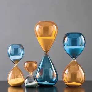 Two-color Hourglass Decoration Ornament 5/15 Minute Timer, High-end Home Decor, Exquisite Desktop Ornament, Exquisite Gift