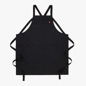 Caviar Black Crossback Apron