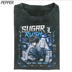 Death Note L Shirt, Anime Detective Tee, L Lawliet Graphic Shirt, Smart Nerd Aesthetic Tee, Manga Anime Gift, Unisex Vintage Wash Shirt