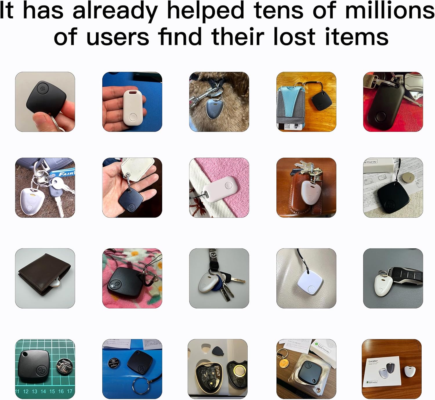 4 Pack Android Compatible Smart Tracker Tag- Tracker Tags for Android Phones, Supports Google Find My Device, 2026 New Model