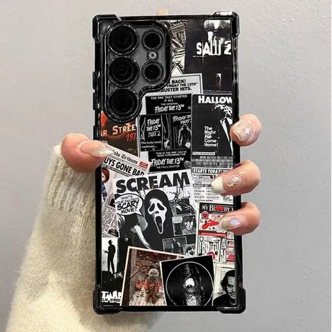 Gosu.casestoree Shockproof TPU Silicone Cellphone Casing - Scary Scream Terrifier Horror Movie Halloween Design, Adult Holiday Gift Phone Cover Accessory for S22,S23,S24,S25,S26 FE Ultra Plus,S26 Plus #SMSJDPT3