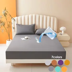 Solid Color Bed Sheet & Pillowcase Set, 2/3 Counts Soft Comfortable Bedding Set, Bedding Supplies for Home Bedroom Hotel