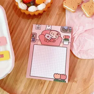 Cute Grid Paper Sticky Notes | Kawaii Sticky Notes | Cute Stationary | Aesthetic Office Supplies | Kawaii Memo Pad | Cute Memo Pad | Aesthetic Stationary | Korean Stationary
