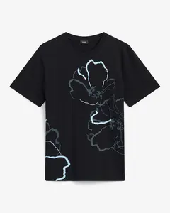 Express Men's Abstract Flower Graphic T-Shirt