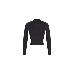 Nike x SKIMS Women's Matte Mock Neck Full Zip Jacket Obsidian (women) by StockX