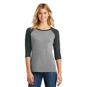 District® Women's Perfect Tri® 3/4-Sleeve Raglan. DM136L