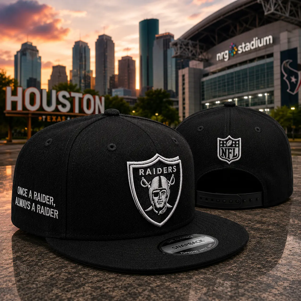 Las Vegas Raiders Black and White 9FIFTY Flat Brim Snapback Baseball Hat - Premium Unisex Streetwear Hip Hop Sports Collectible Headwear
