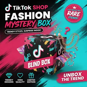 【Please see the product details for styles.】Fashion Jewelry Mystery Box for Women, Random Surprise Accessories Gift Box, Trendy Necklace Ring Bracelet Earrings