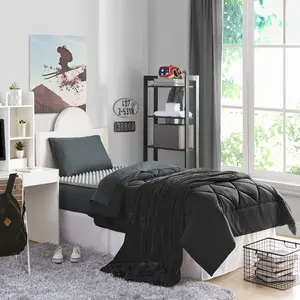 Dorm Bedding Black Twin XL Comforter
