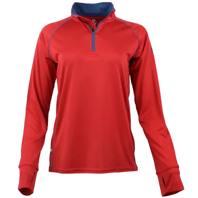 Green Layer Womens Evolution Half Zip Jacket Athletic Outerwear Casual - Red