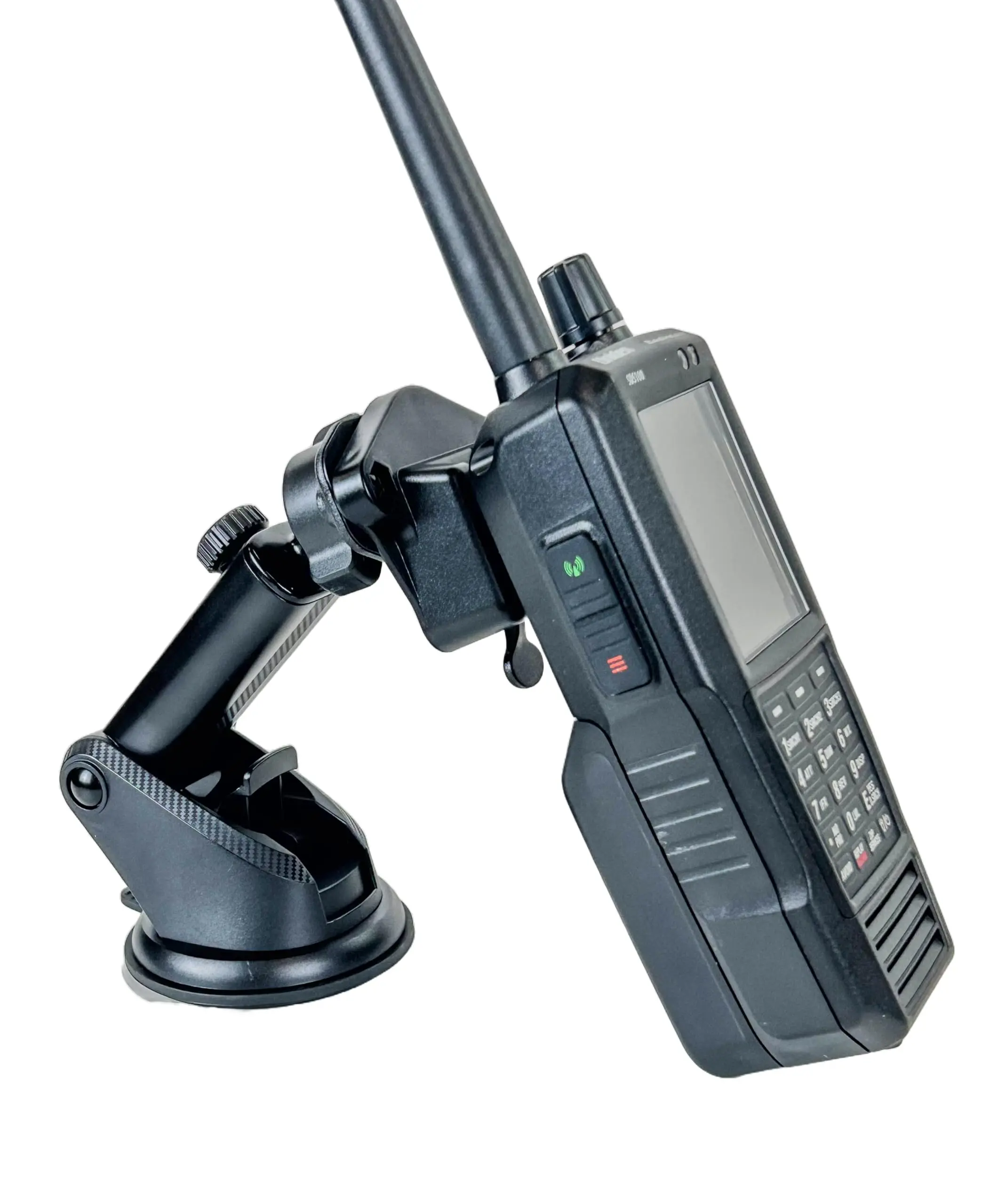 Lido Sticky Suction Cup Mount w/ Button Lock for Uniden SDS100, SDS150 & BCD436HP