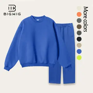 BIGWIG Men's two-piece set Loose-fitting Hooded Sweatshirt and Wide-Leg Sweatpants - Y2K Casual Sportswear Set, suitable for sports/everyday wear. Classic sweatshirt.  hoodie boxy fit