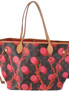 Pre-owned Louis Vuitton Canvas Tote Bags Monogram La Mage Neverfull MM Tote Bag M41603 LV Brown Red Pink