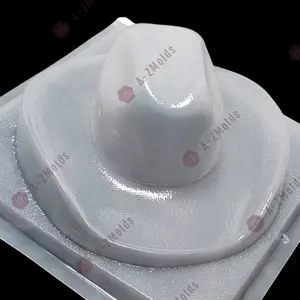 Cowboy, cowgirl hat plastic mold, texas hat, ranger, plastic, chocolate, jello, pudding, gelatine mold