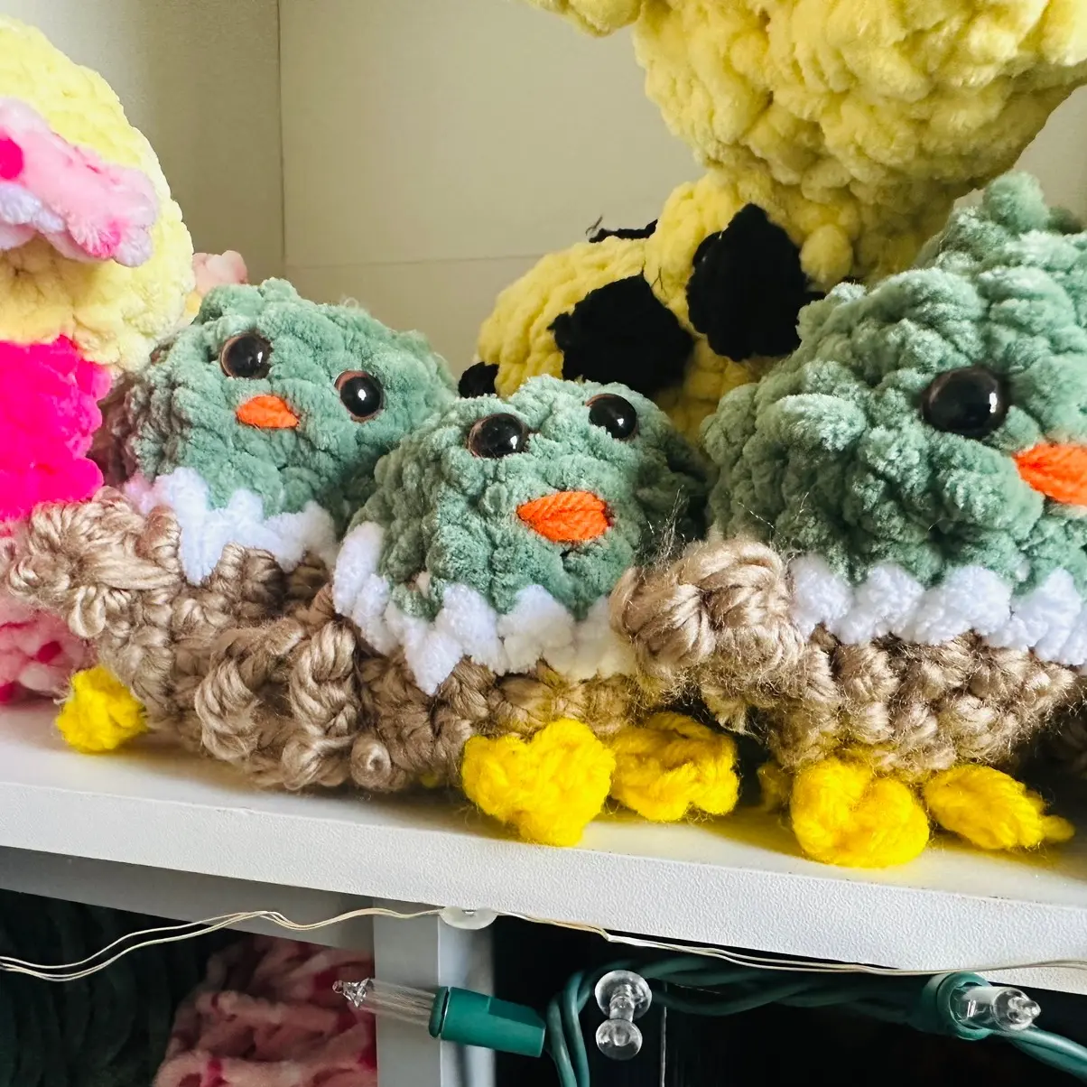 Crochet mallard duck