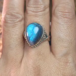 Size 8 925 Sterling Silver Rings Love Intention enhancer ring
