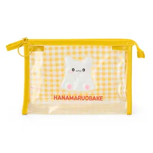 Hanamaruobake Clear Gingham Zipper Pouch