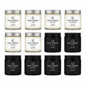 12 Pack  Of Sleep Scented Candles, 3.5 OZ Pack Of 12, 320 Hours Burning 6 Scents, Soy Wax Glass  Candles, Strongly Scented Candles Gift Set For Ladies Birthday, Mother'S Day, Christmas, Valentine'S Day, Etc.